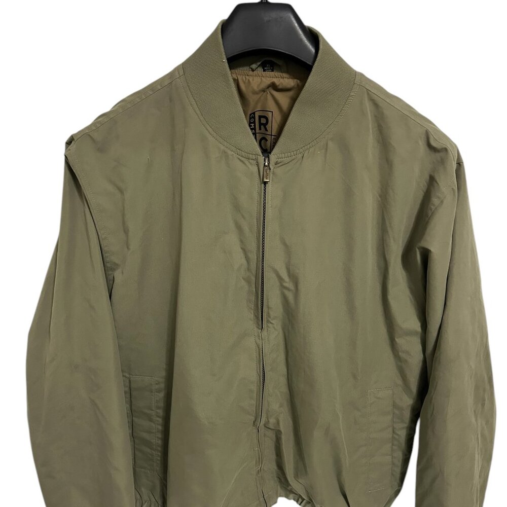 Comstock RC Expedition Jacket Mens Size XL Beige Full Zip Mock Neck Polyester